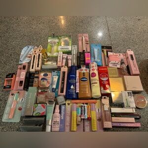 Sephora Makeup Collection with Pink and Blue Accents